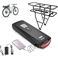 Varstrom 48V 17.5Ah Rear Rack Battery with Charger & USB Port, Lithium ...