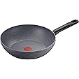 Tefal Natural On Induction G2801902 28 cm Non-Stick Wok Pan, Exclusive, Lavinia Grey