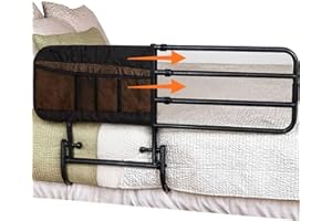 OrtoPrime Sponda Letto Anziani Anticaduta – Maniglia Assistenza Letto Regolabile – Sponde per Letto Anziani – Barriera Letto – Sbarra Letto per Alzarsi in Sicurezza