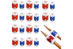 HYXODJY 20 piezas Coser Contadores de Filas Contador de Hileras de Plástico Accesorios de Herramientas de Tejer Básicos Mostrador Apto para Agujas de Coser de 5 mm y 8 mm 2 Tamaños Diferentes Azul Rojo