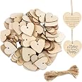 100 Cuori In Legno Di Pino Per Decorazioni Fai Da Te – Rustici E Lisci, 3 Cm, Per Matrimoni, Scrapbooking E Natale - 5