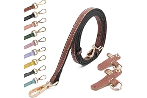 KOCRIS CASA Sangle De Sac pour Longchamp pour A Main Sac Bandoulière Femmes Bretelle Remplacement Bag Purse Strap Réglable Bricolage Sangles Brown Gold 1.2cm