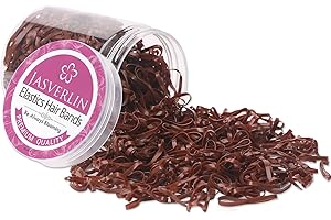 JASVERLIN JASVRELIN Brown Tiny Elastici per Capelli, Elastici per Capelli Fasce Elastiche Per Capelli Del Bambino Coda Di Cavallo Titolari Morbidi Elastici Cravatte Per Capelli Styling Nessun Danno 2000pcs