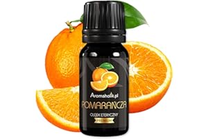 Aromaholik Olejek Eteryczny pomarańczowy BIO 100% naturalny – olejek eteryczny do dyfuzora & aromatyzera – certyfikowany olejek eteryczny z Indii – Orange Essential Oils 10ml do sauny i masażu