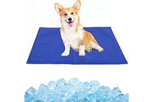 Flying Paws Pet Cooling Bed Mats for Dog - Dog Cooling Mat Pad Summer Pet Bed 65x50 cm - Non-toxic Gel Cooling Mat for Cats & Dog Car Outdoor