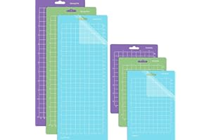 LANDSCAPE LIGHTS2K 6 Stück Tappetino da taglio per Cricut Joy Autoadesivi da Taglio per Cricut Joy Accessori per Cutting Mat 4.5X12 inch 4.5X6.5inch Durevole Tappetino Accessori di Ricambio per Cricut Joy