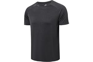 ZENGVEE 1 or 5 Piezas Secado Rápido Respirable Camiseta Deporte Hombre Cuello Redondo Camiseta Running Hombre Camisetas Manga Corta