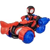 Marvel Spidey and His Amazing Friends Miles ""Spin"" Morales Techno-Racer Aksiyon Fig&uuml;r&uuml; ve Oyuncak Aracı