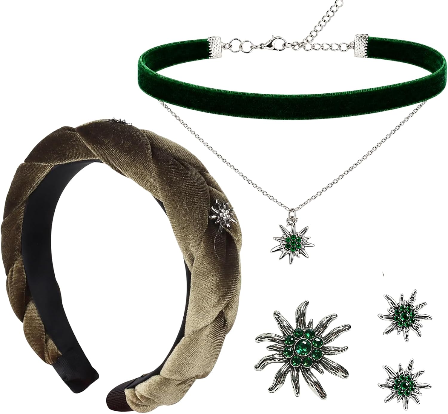 Technische Daten & Spezifikationen : Edelwei Trachtenschmuck Set Damen Haarreif Ha