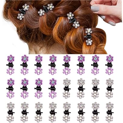 8 Pezzi Fermaglio Per Capelli Fiore Opaco, Graziosi Fermagli Per Capelli In Plastica, Pinze Grandi Per Capelli Forcina Di Fiori, Antiscivolo Clip Flower, Per Capelli Spessi E Sottili - Foto 6