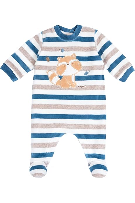 Chicco Neonata Chicco Tutina In Ciniglia Con Piedino Morbida E