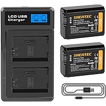Pickle Power NP-FW50 Lot De 2 Batteries Et Chargeur Pour Sony ZV