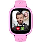 Wiky Watch 5 Plus Smart Kids Watch - Video Calling, Gps, Sauce, Health Tracking, Safe Area Pink