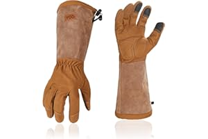 Vgo... 1Par Guantes Jardinería Hombre,Guantes Seguridad,Antipinchazos,Antiespinas,Antideslizantes(SL6592-M)