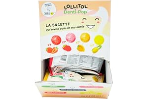 Sucettes Sans Sucre - Lollitol - Box Découverte, Saveur Fraise, Framboise, Mangue & Ananas - La Confiserie qui Allie Gourmandise et Bien-Être - Bonbons, Vegan et sans Aspartame - Pack de 28