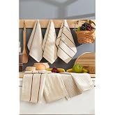 Mira Home 6 lı El Y&uuml;z Mutfak Havlusu Seti Sophia 30 X 50 Cm (Bej)
