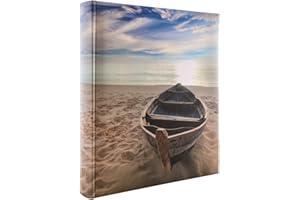 Kenro Holiday Series Memo Photo Album, Boat Design, for 200 Photos 6x4/10x15cm with Slip-In Pages, Display Your Vacation Memories, Adventure Photographs, Sailing Images - HOL105