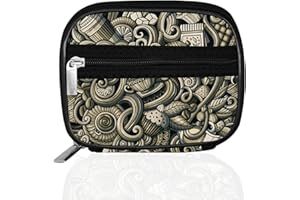 Serfeymi Pilulier Semainier Pilulier Medicaments 7 Jours Semainier Medicament Boîtes à Pilules de Voyage Avec étui à Fermeture éclair pour la Médecine, la Vitamine, le Supplément - Marron 03