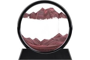XINBAOHONG Pittura di Sabbia Che Scorre Quadro Sabbia Movimento sabbia dinamica 3d Hourglass Deep sea Sandscape Display Decorazioni per la Casa e l'ufficio Giocattoli da Scrivania per Adulti (12”