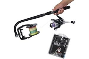 ‎OROOTL OROOTL Fishing Line Reel Machine Portable Spinning Reel Spooling Station System Baitcaster Reel Line Spooler Fishing Tool Accessories