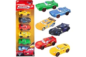 Luclay Car Toy Car Set - 6 Pieces Toys for Children Metal Children Mini Die Cast Model Car Racing Mini Car Toy Small Vehicles Toys as Birthday Christmas Gifts