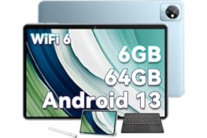 Blackview 10 Inch Tablet Tab30 WIFI 6 Tablet, 64GB ROM+6GB RAM/2TB Android 13 Tablets, 10W Fast Charging Android Tablet, Bluetooth, Type C, 2 Years Warranty Blue - 2024