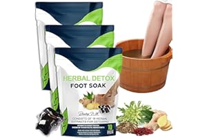 VINXAN Oveallgo Pro Herbal Detox Foot Soak Beads,Herbal Detox Cleansing Foot Soak Beads,Herbal Detox Origin Foot Soak Beads,Relieve Foot Pressure and Improve Sleep (3 Box)