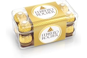 ‎FERRERO Ferrero Rocher – Knusprig-cremige Nuss-Pralinen-Spezialität – 1 Packungen à 16 Einzelpralinen