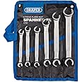 Draper 6 Piece Flare Nut Spanner Set | Combination Spanners Set 6-22mm | Spanner Roll | 17759