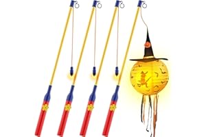 STVST Laternenstäbe, Laternenstab Kinder LED, 4 Stück Elektronischer Laternenstab mit LED 50 cm, Laternenstock LED für Kinderpartys, St. Martin, Halloween, Kostümpartys, Kindergarten