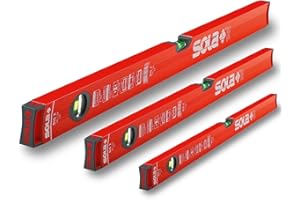 Oligei So-Big Set / 60/100 / 180 Sola Aluminium-Spirit-Level Bigx-Set, enthält BigX 60, Bigx3 100, BigX3 180, Meterstab
