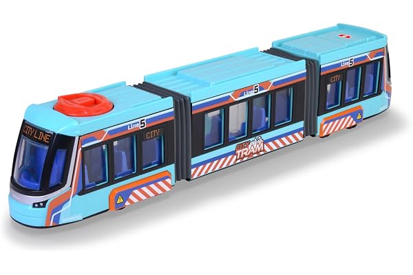 Dickie - Tram Siemens Avenio - Véhicule Roue Libre 42cm - Jouet pour Enfant - Portes Ouvrantes - 203747016