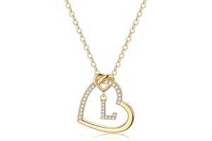 TINGN Heart Initial Necklaces for Girls Women, Dainty Letter Necklace for Teen Girls Heart Necklace Gold Necklaces for Women Trendy Gifts for Women Girls Jewelry for Teen Girls Gifts