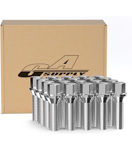 Lot 4 Boulons Conique Chrome Ecrou De Roue M12x1.5 L25 H17 980094 Pour Bmw Volkswagen Audi Seat Skoda