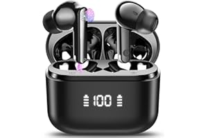 THUNELEC AI Language Translator Earbuds with Audio and Video Calls, 3-in-1 Bluetooth 5.4 Translation Earbuds with 164 Real Time Languages/6 Translation Modes, 48H AI Headphones with APP for Business/Learning