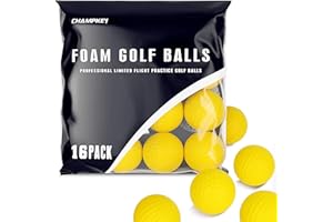 Champkey Practice Foam Golf Balls(16 Pack or 32 Pack) | True Spin and Feel Practice Golf Balls | Weighted Foam Balls Ideal for Indoor or Outdoor Training