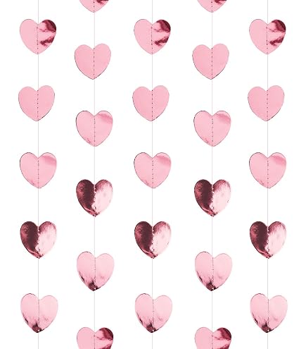 Idena Herz-Girlande – Ca. 2 M Lang, 2 Stück Mit Roten Herzen Für Valentinstag & Partys