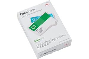 GBC, Folia GBC do Laminacji Kart i Identyfikatorów o Wymiarach 75 x 105 mm, Wykończenie z Połyskiem, Grubość: 2 x 125 Mikronów, Opakowanie 100 Sztuk, 3740303