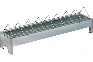Gaun Comedero de Pollitos de Metal galvanizado con Espacio Ancho 50 cm