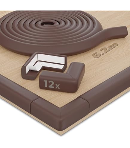 4 Stück Möbel Eckenschutz Selbstklebend - Schwarz, 4.5x4.5cm, Stoßdämpfend