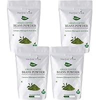 Herbal Vibe Green Coffee Beans Powder Natural Immunity Booster and Weight Loss Partner: 4X100 G (Pack of 4)