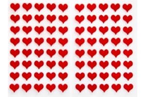 ‎LOGBUCH-VERLAG Logbuch-Verlag 80 kleine 1,4 cm rote Herzen Filzherzen Filz Sticker Herzaufkleber mini selbstklebend Hochzeit Deko Geburtstag