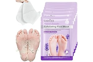 CELIODD 6 Paar Fußmaske,Fussmaske Feuchtigkeitsversorgung,Fussmaske Socken mit Lavendel,Foot Peel Mask Zur Hornhaut Entfernung,Fußmaske Hornhaut Ideal für Männer und Frauen,für Trockene und Rissige Füße