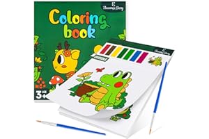 Paint with Water Colouring Book, Eleanore's Diary Watercolour Painting Paper for Toddlers Ages 3 4 5 6, Magic Drawing Art Craft Toys for Kids Boy Girl School Rainy Day Easter Birthday Gift, Animals