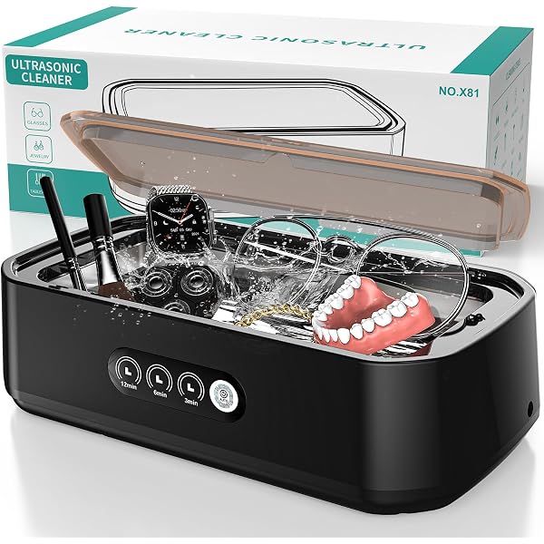 Nettoyeur à Ultrasons Pour Bijoux Et Lunettes - 2 Modes, Rechargeable USB, Capacité 300 Ml - Pour Bagues, Colliers, Prothèses Dentaires