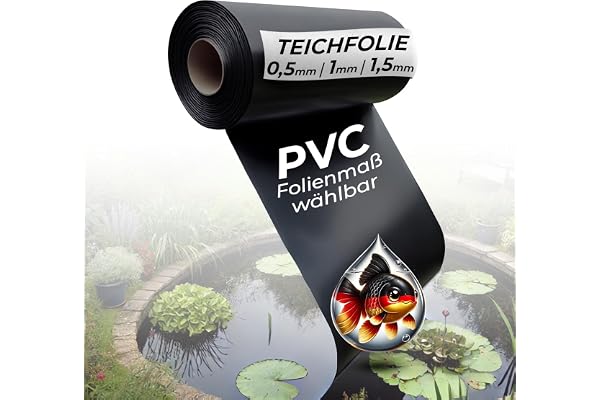 Black Forest Pond Shop Bâche pour bassin 0,5 mm 2 x 4 m pour étang de jardin, bassin de natation, également idéal pour plate-bande surélevée dans le jardin – 2 m x 4 m – Bâche 2 x 4 m