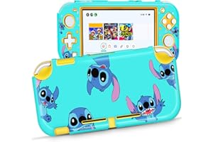 Koecya for Nintendo Switch Lite Case Cute Cartoon Character Design Cases Kawaii Fun Funny Fashion Hard Slim Protective Shell Cover Dockable Joycon for Kids Boys Teens Girls for Switch 2019 Blue