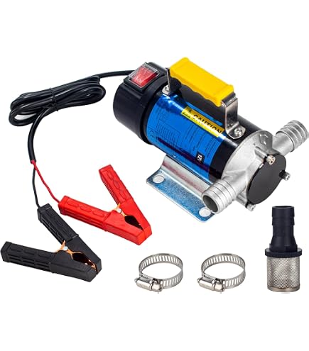 Pompe à Gasoil électrique MSW-OP60 - 60 L/min, 550W, Aspiration 5m, IP55 Pour Transfert Diesel/huile - 8