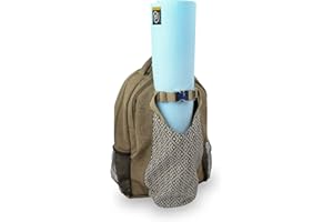 Yoga-Mad Yoga Mat Bag Backpack | Cotton Outer Rucksack | Ideal Yoga Mat Carrier for Commuters and General Travel | Various Storage Compartments Yoga Mat Not Included