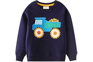 Pull à manches longues Dhasiue en coton décontracté pour enfants et garçons 1 à 7 ans